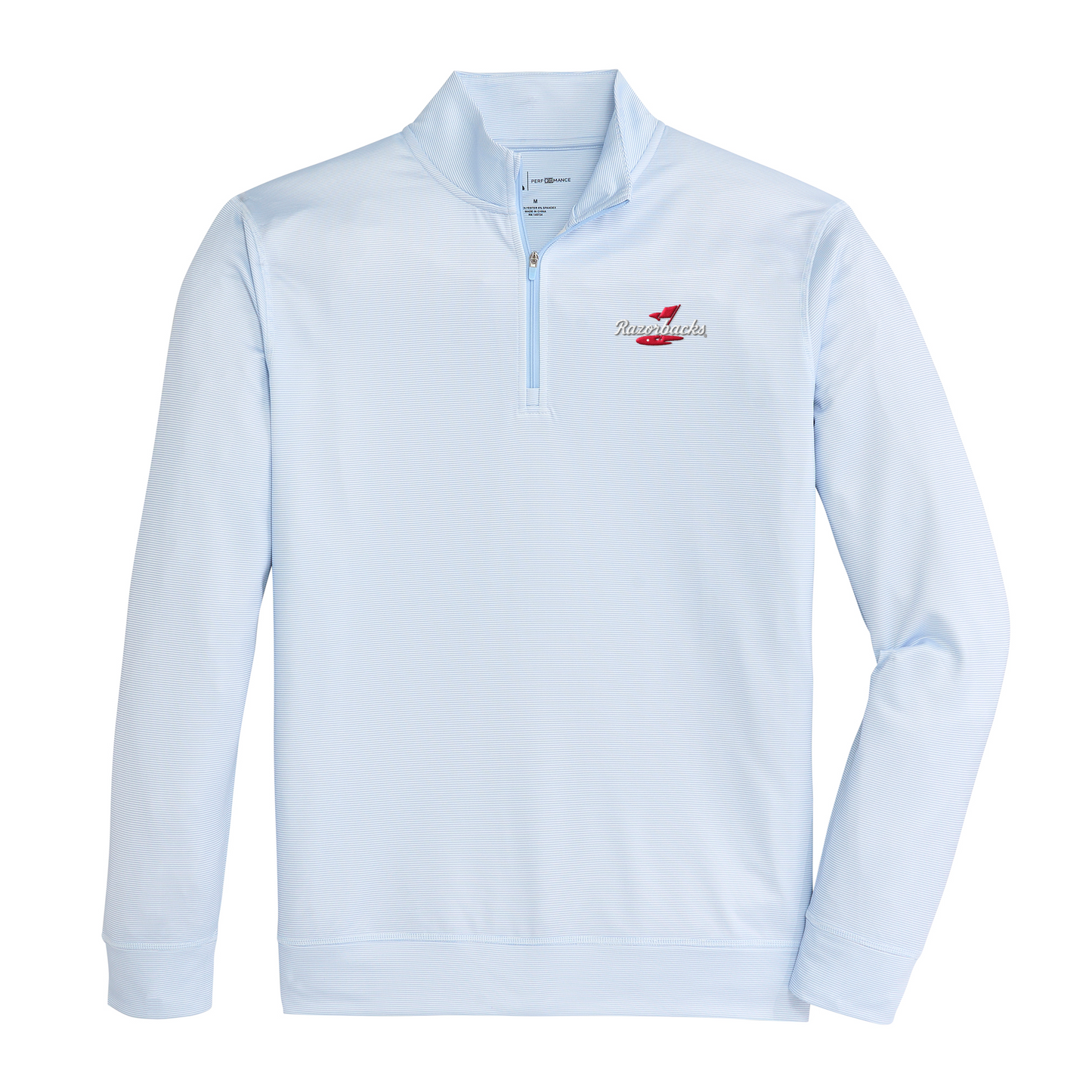 Arkansas Razorbacks Golf Hairline Stripe Printed Performance 1/4 Zip