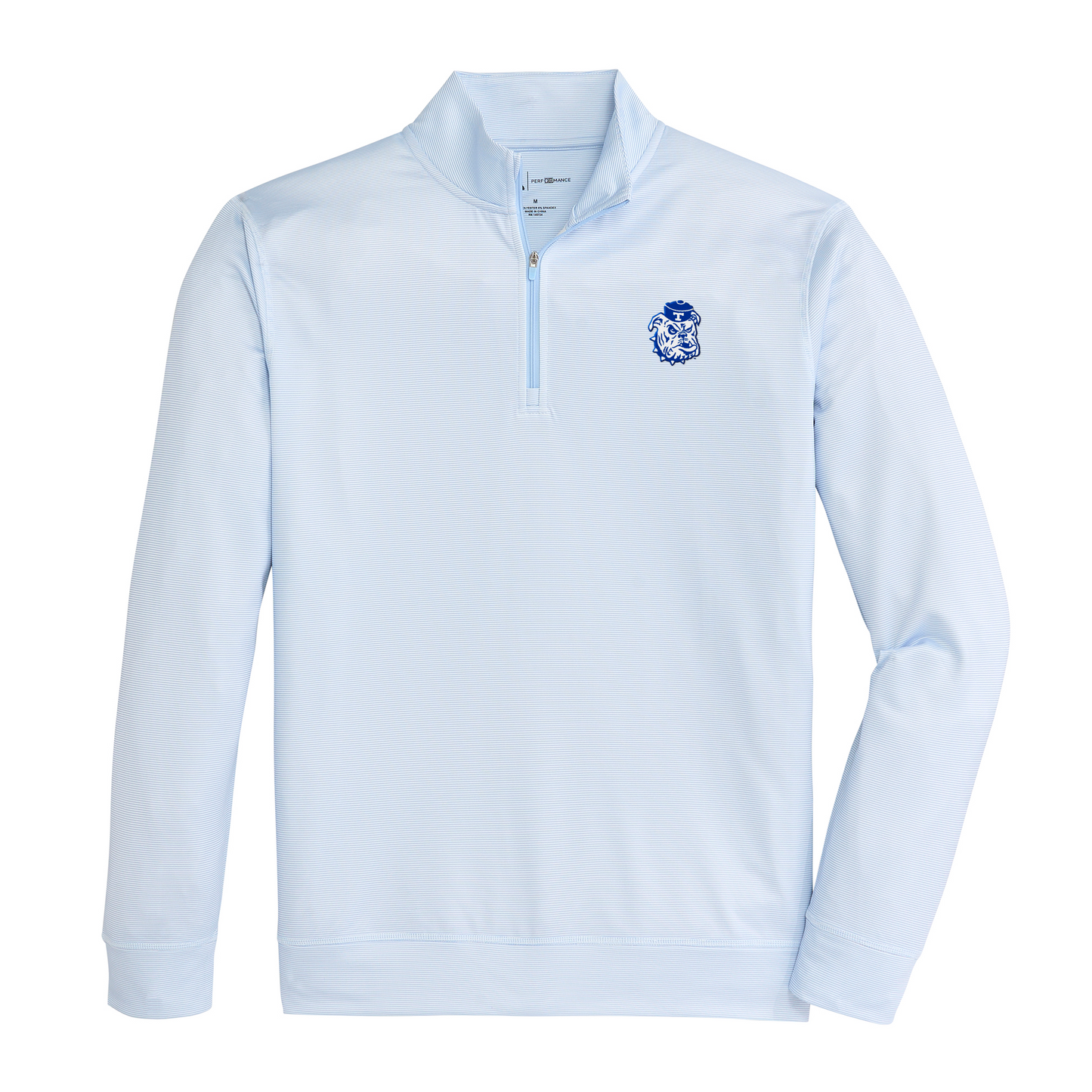 Louisiana Tech Vintage Bulldog Hairline Stripe Printed Performance 1/4 Zip