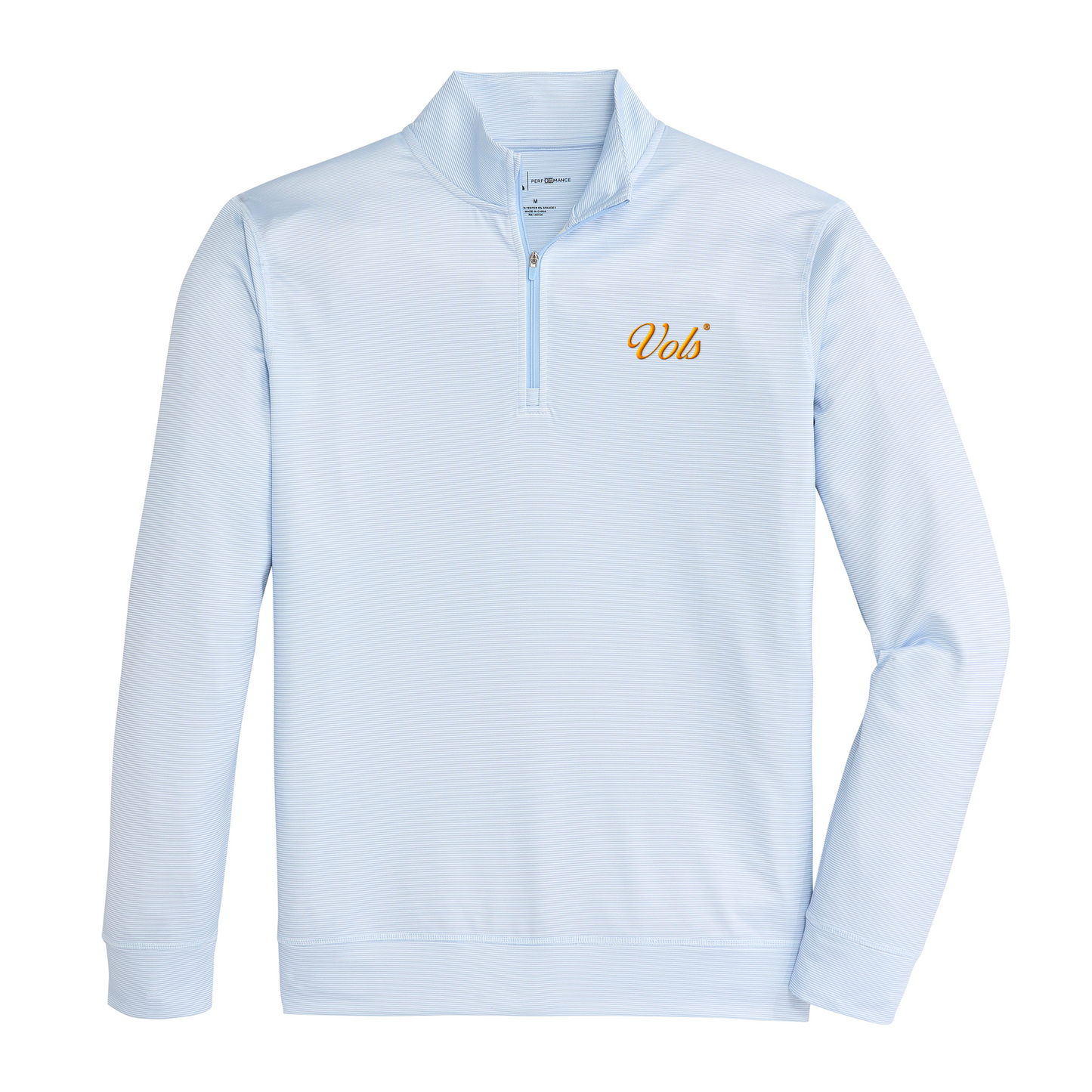 Tennessee Vols Vintage Script Hairline Stripe Printed Performance 1/4 Zip