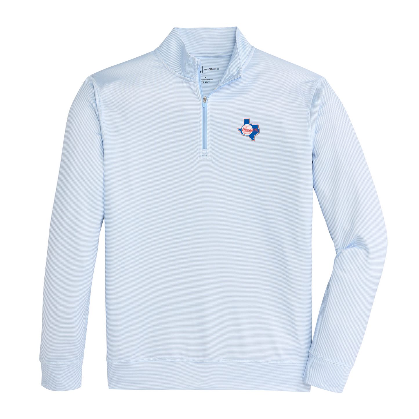 Rangers Cooperstown - 1984 Texas Outline Hairline Stripe Printed Performance 1/4 Zip