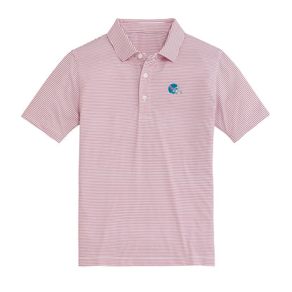 Ole Miss Rebels Vintage Script Youth Birdie Polo - Red