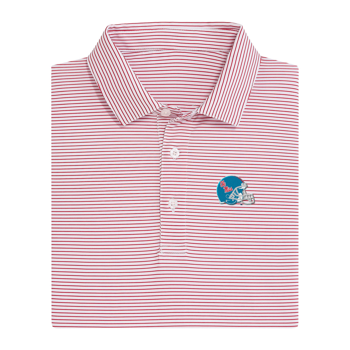 Ole Miss Rebels Vintage Script Youth Birdie Polo - Red