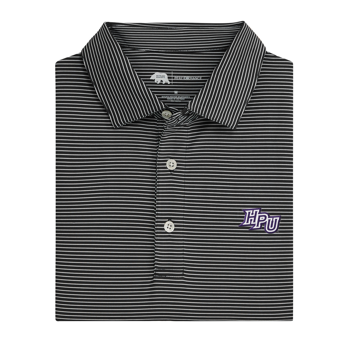 High Point HPU Birdie Stripe Performance Polo