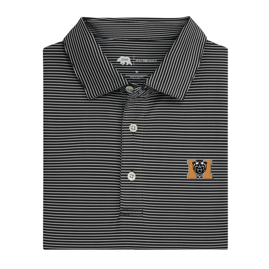 Mercer Block M Birdie Stripe Performance Polo