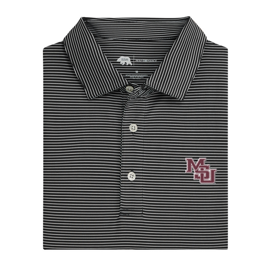 Mississippi State Vintage MSU Birdie Stripe Performance Polo