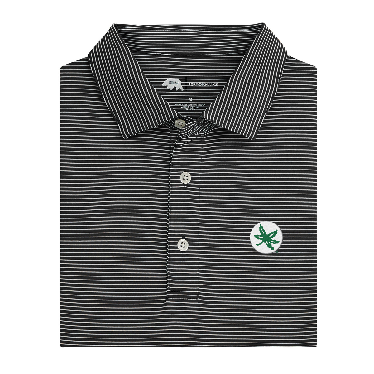Ohio State Buckeye Birdie Stripe Performance Polo