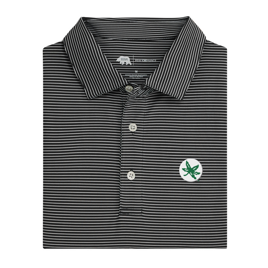 Ohio State Buckeye Birdie Stripe Performance Polo