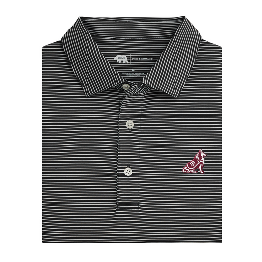 Texas A&M Reveille Birdie Stripe Performance Polo