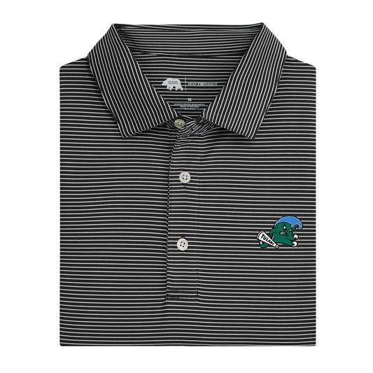 Tulane Green Wave Birdie Stripe Performance Polo
