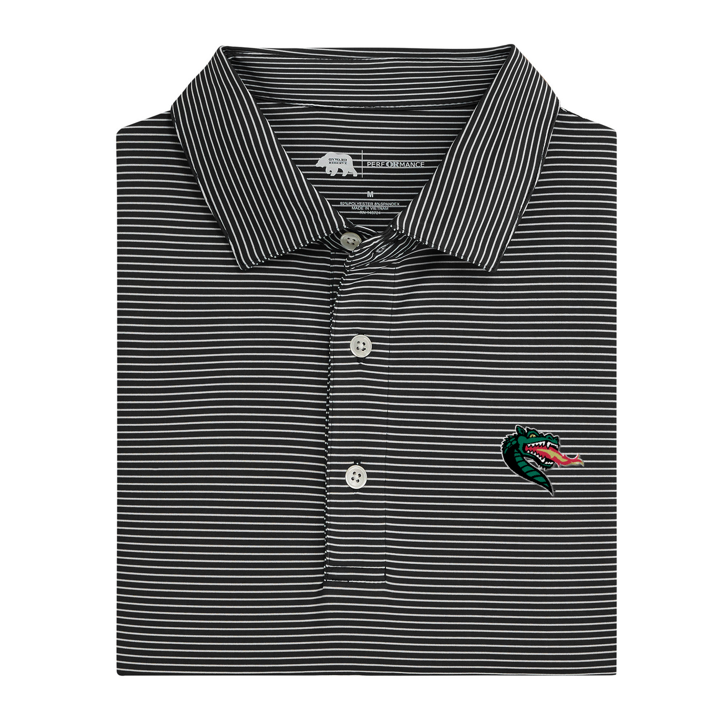 UAB Blazer Birdie Stripe Performance Polo