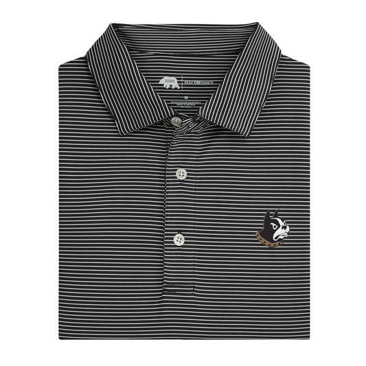 Wofford Terrier Birdie Stripe Performance Polo