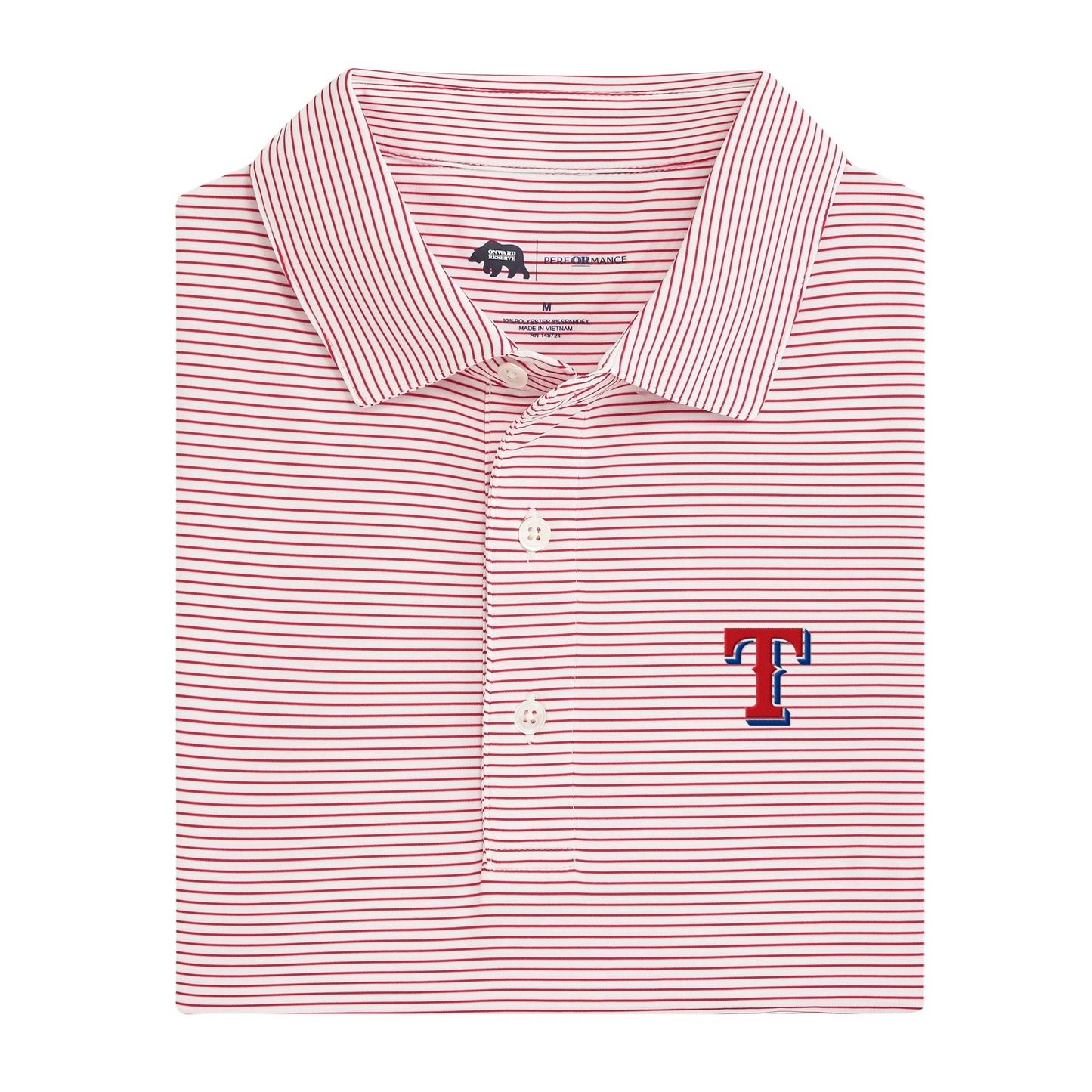 Rangers T Birdie Stripe Performance Polo