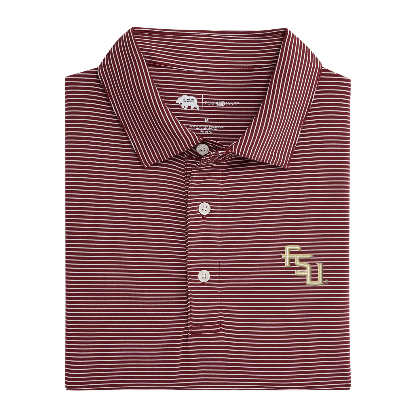 FSU Birdie Stripe Performance Polo