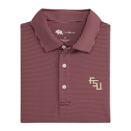 FSU Birdie Stripe Performance Polo