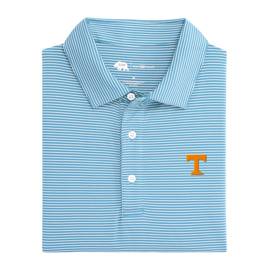 Tennessee Power T Birdie Stripe Performance Polo