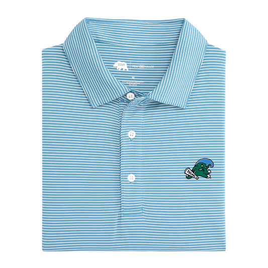 Tulane Green Wave Birdie Stripe Performance Polo