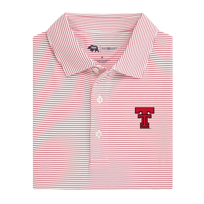 Texas Tech Birdie Stripe Performance Polo