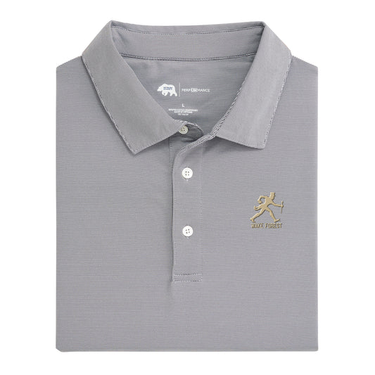 Wake Forest Walking Deacon Hairline Stripe Performance Polo - Nine Iron