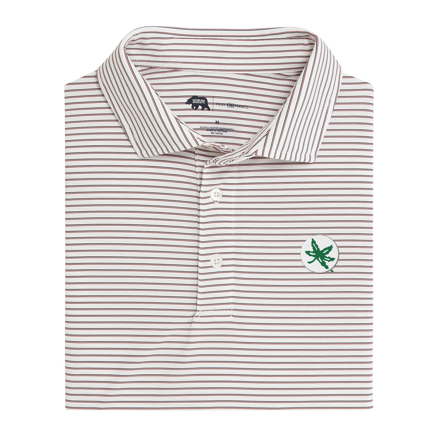 Ohio State Buckeye Scout Stripe Performance Polo