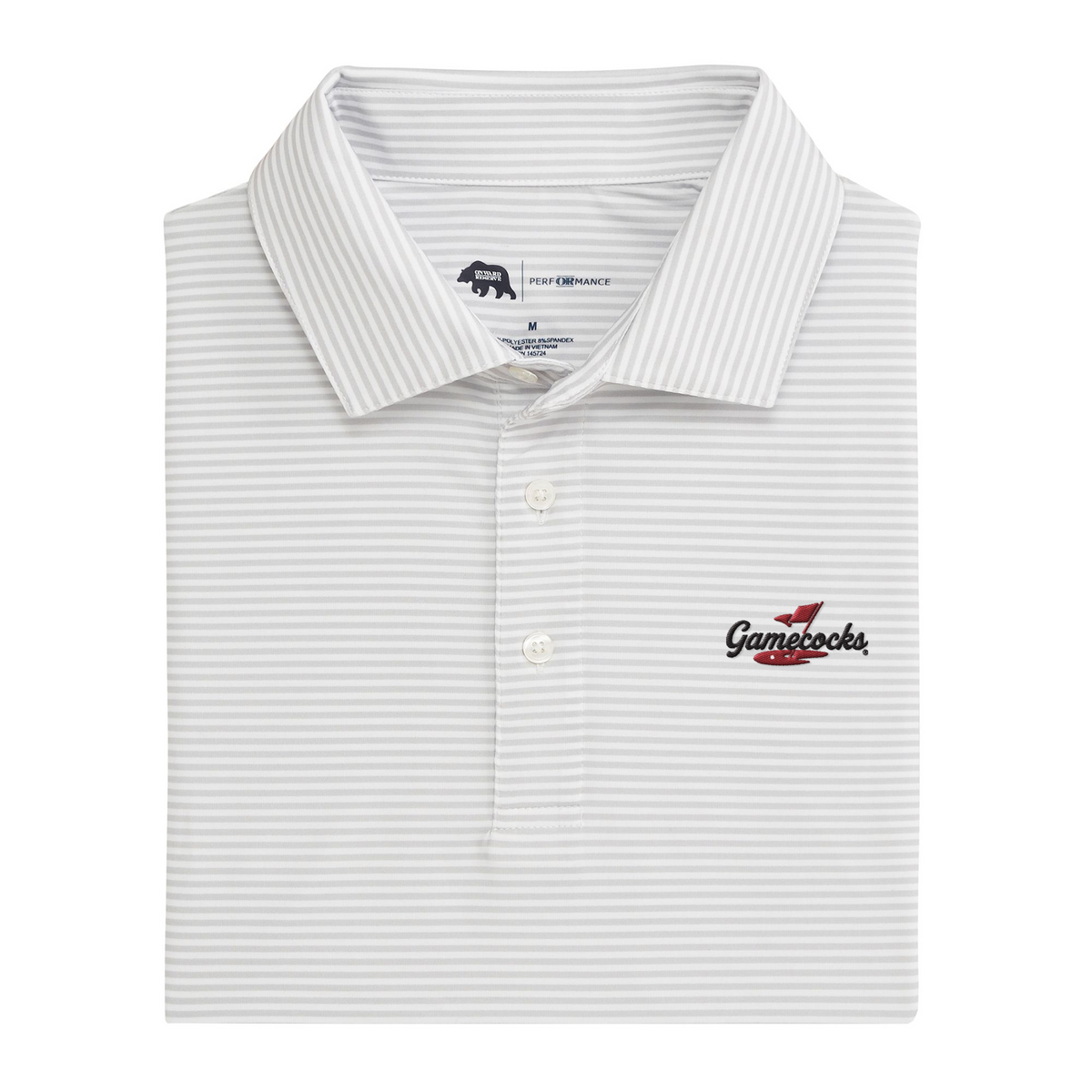 South Carolina Gamecocks Golf Echo Stripe Performance Polo