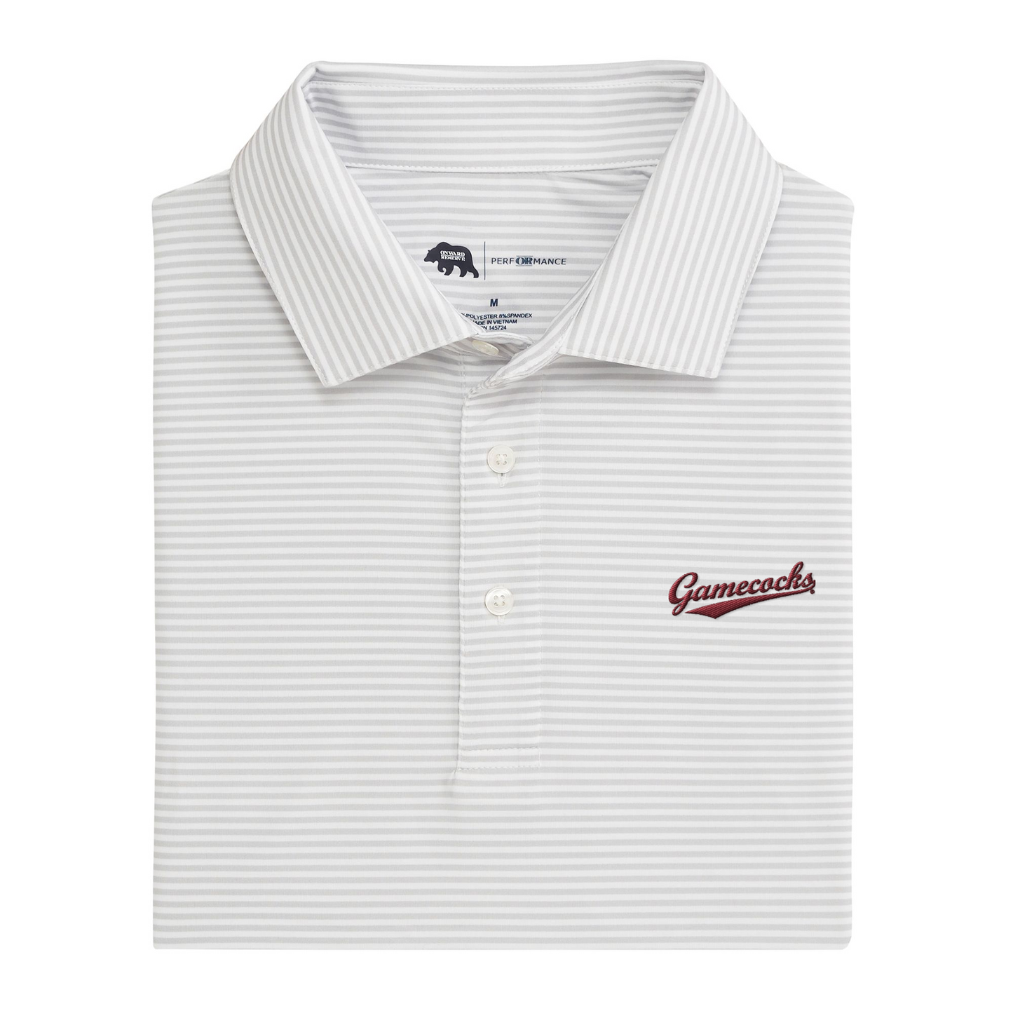 South Carolina Gamecocks Baseball Echo Stripe Performance Polo