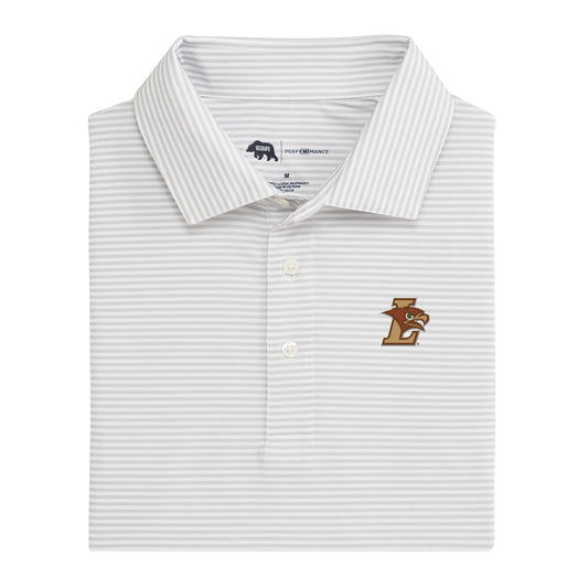 Lehigh Athletics Echo Stripe Performance Polo - Harbor Mist