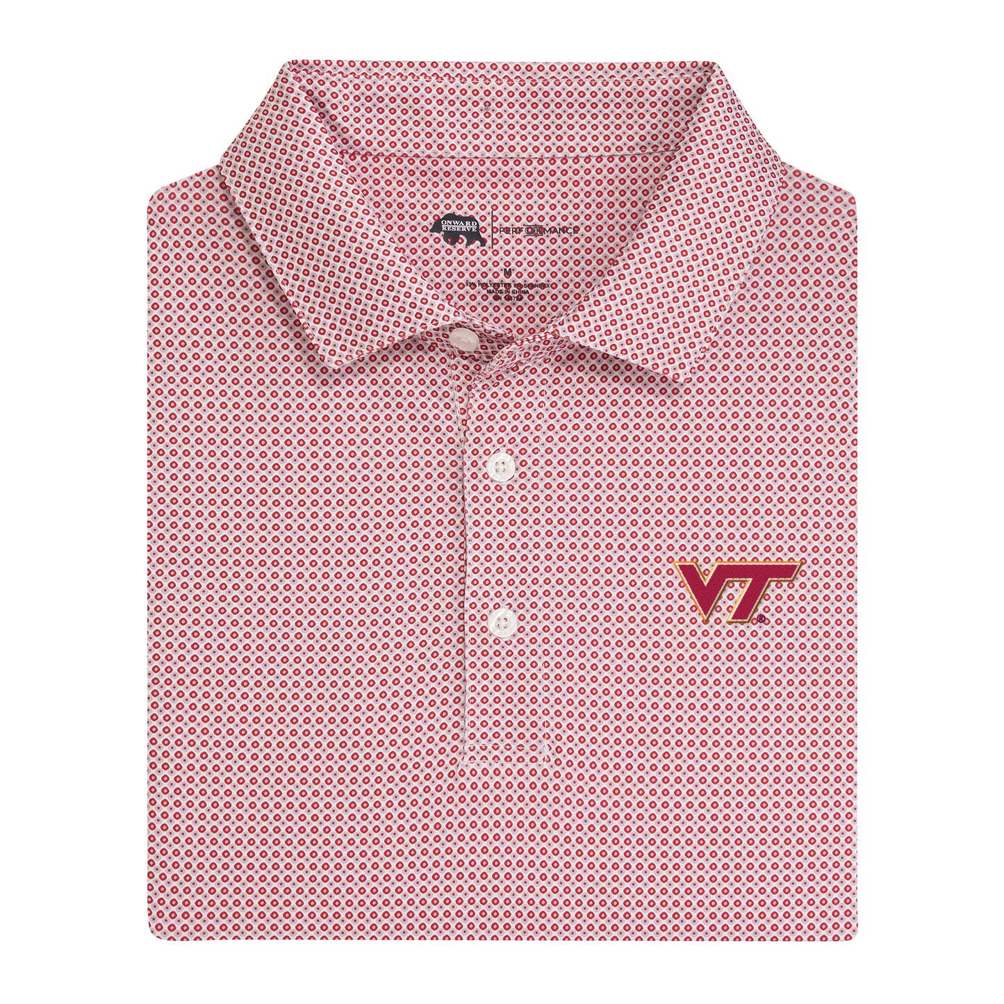 Virginia Tech VT League Printed Performance Polo