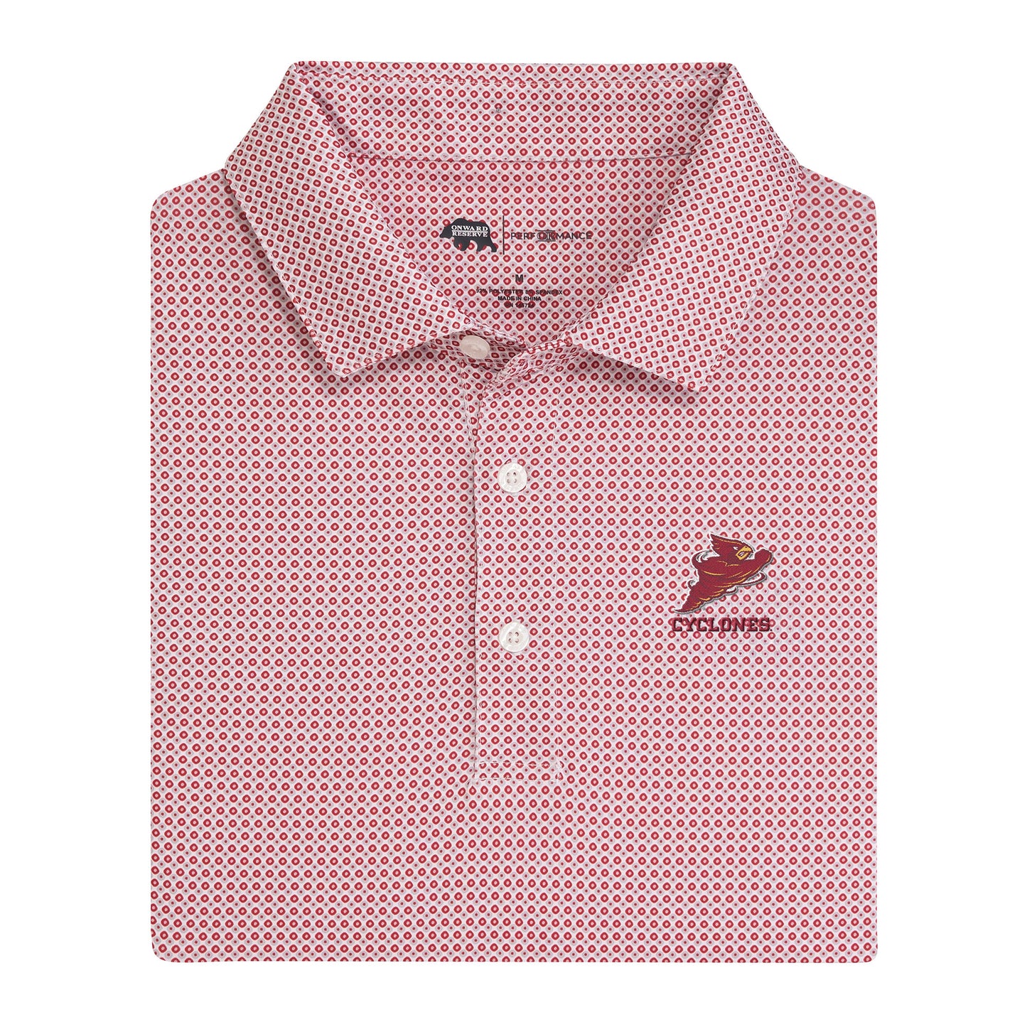 Iowa State Punching Cy League Printed Performance Polo