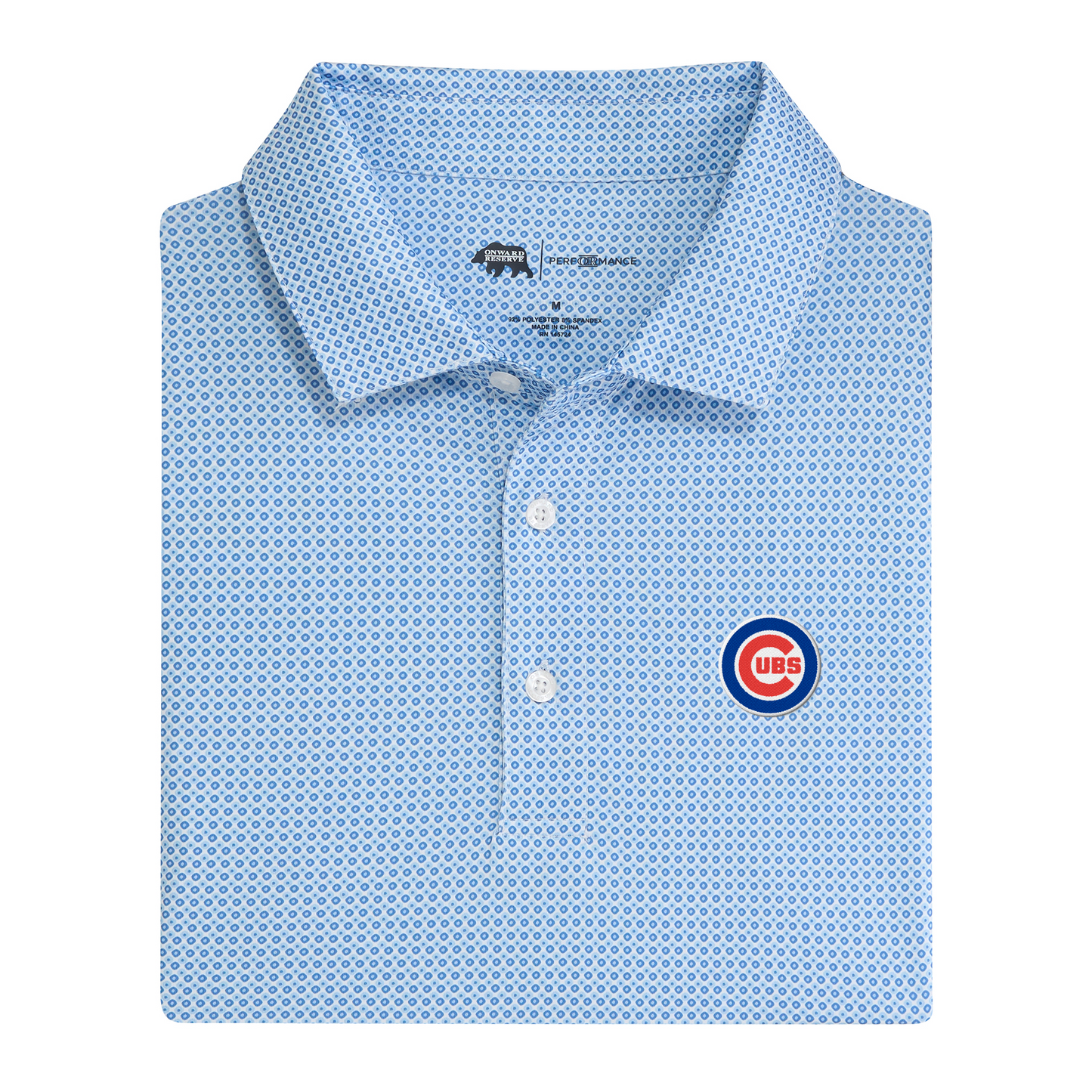 Cubs Circle C League Printed Performance Polo