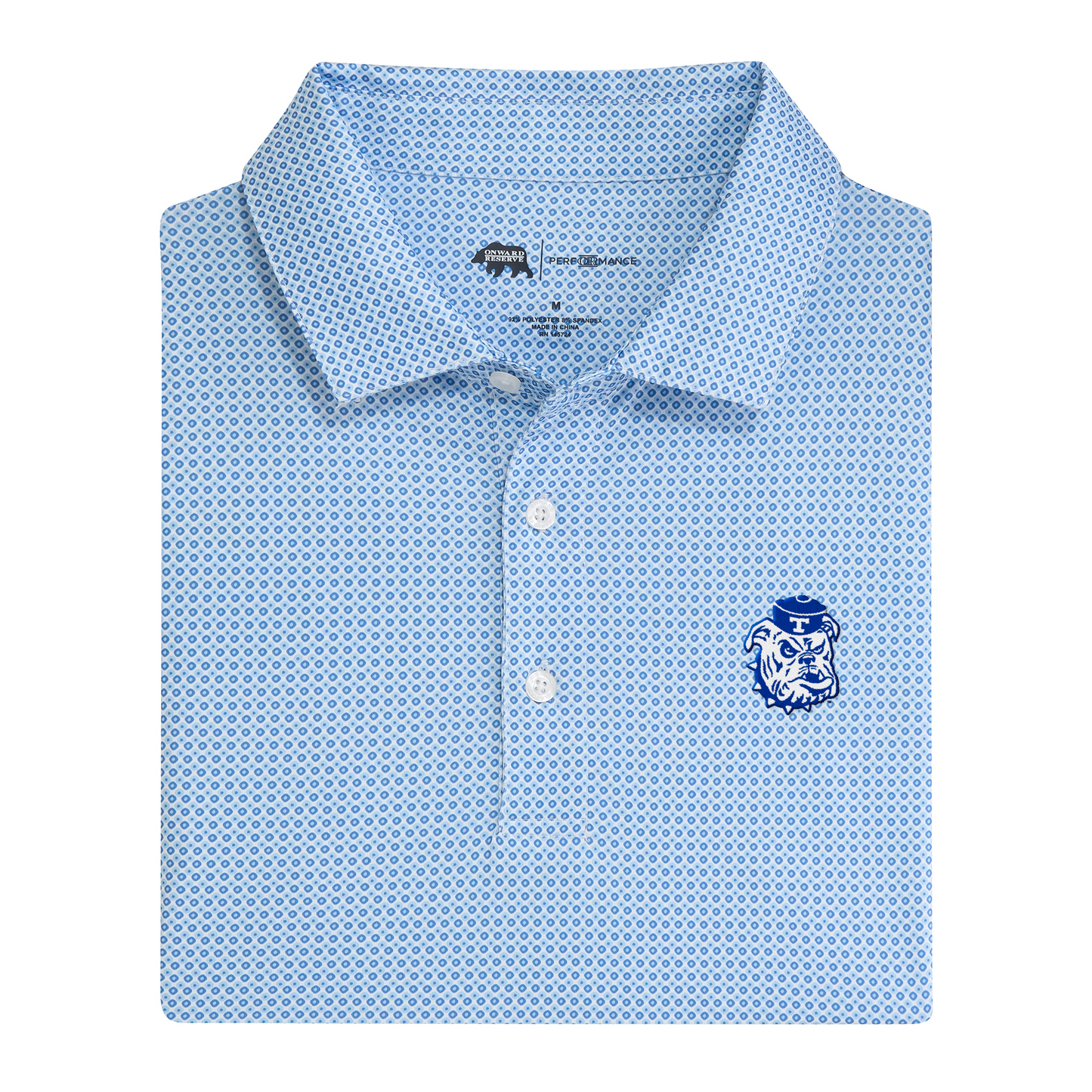 Louisiana Tech Vintage Bulldog League Printed Performance Polo
