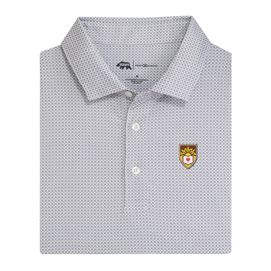 Lehigh Crest League Printed Performance Polo - Nine Iron