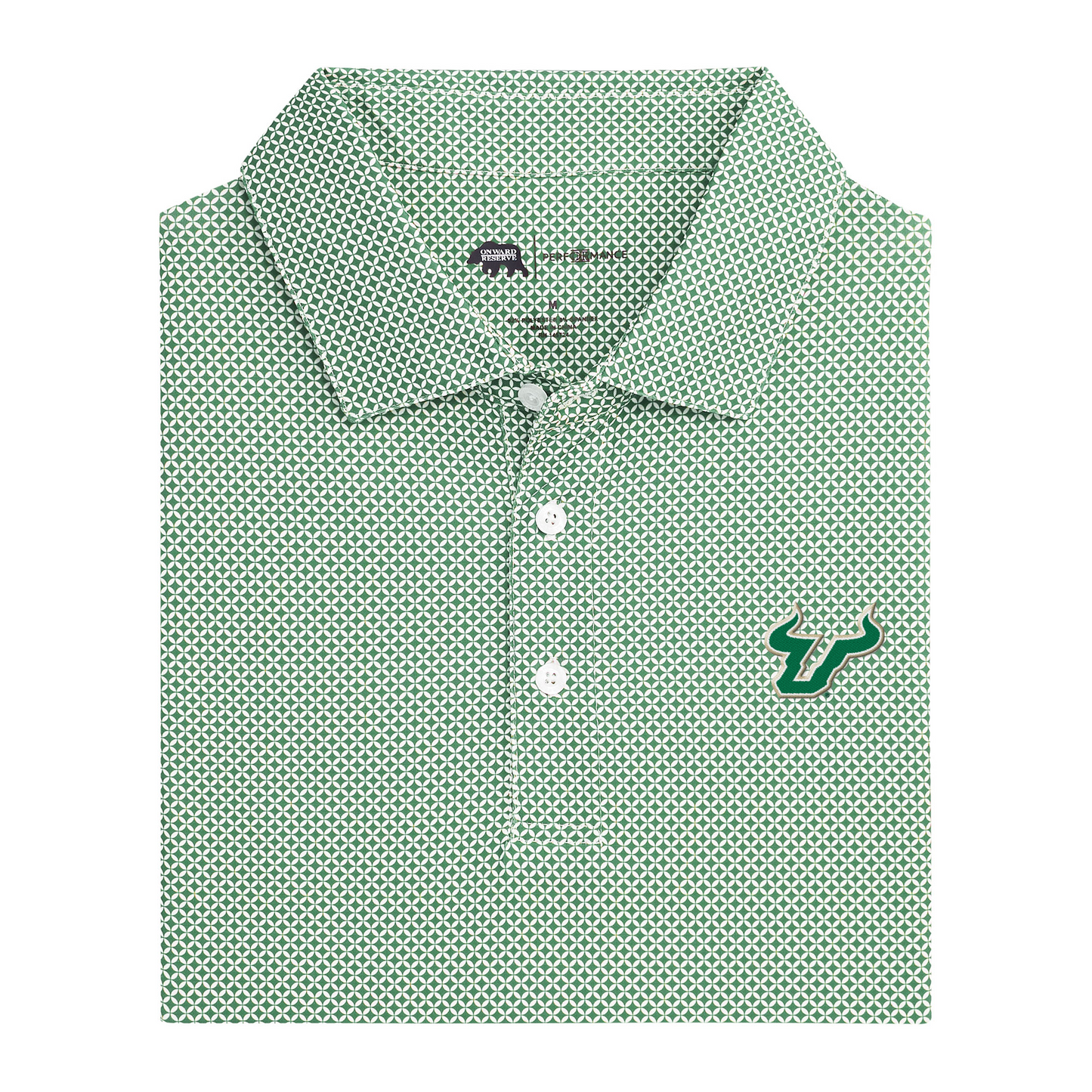 South Florida USF Scope Printed Performance Polo