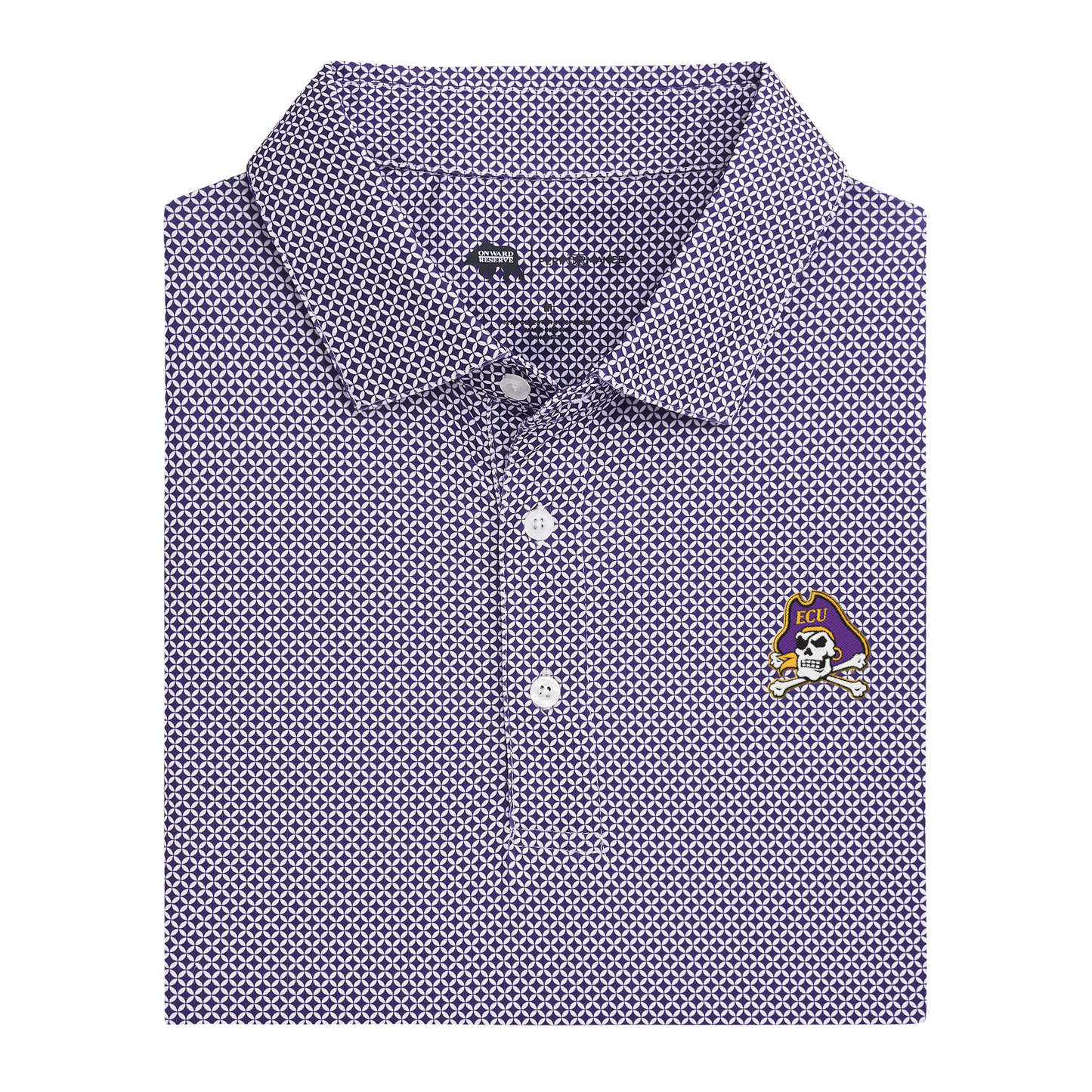 East Carolina Pirate Scope Printed Performance Polo