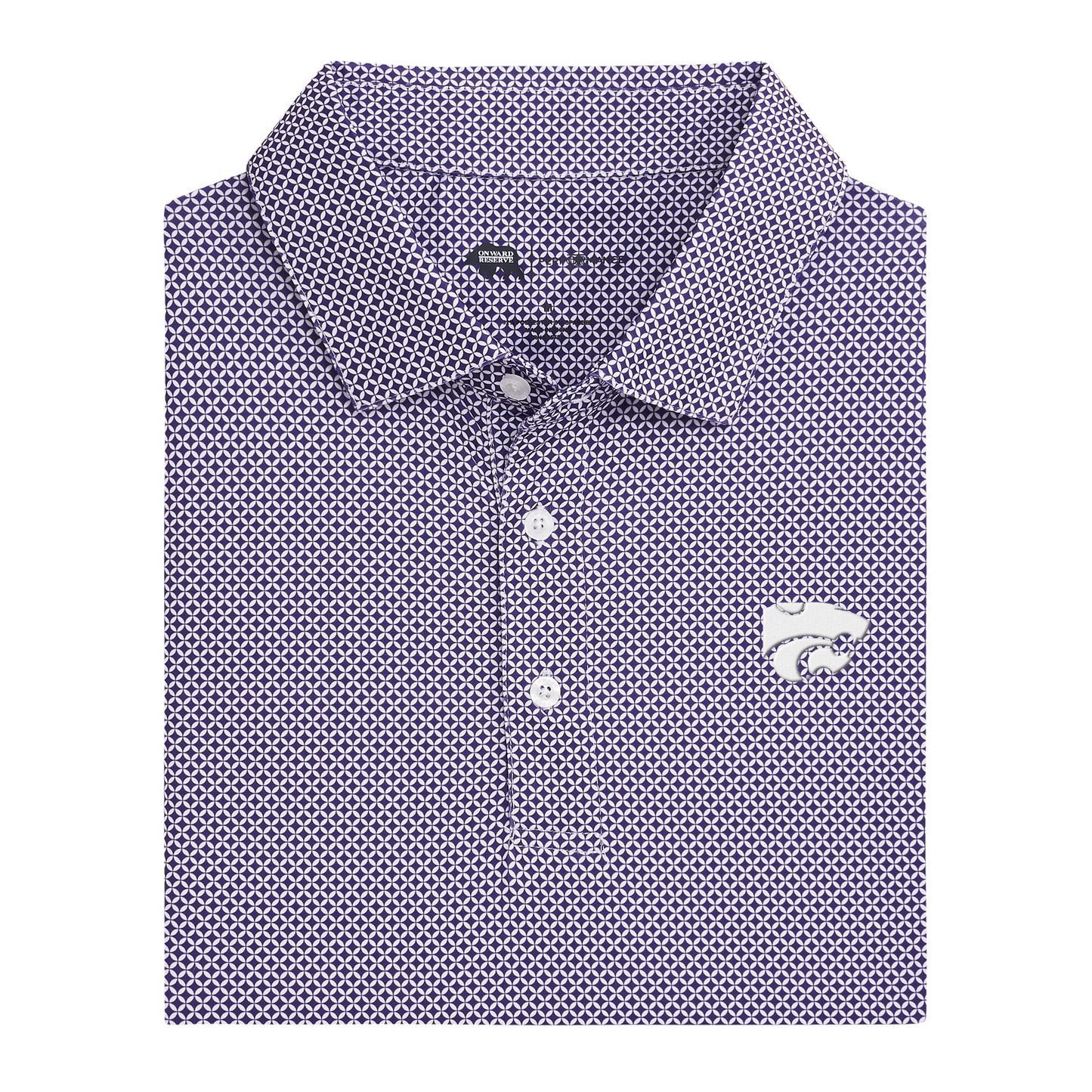 Kansas State Wildcat Scope Printed Performance Polo