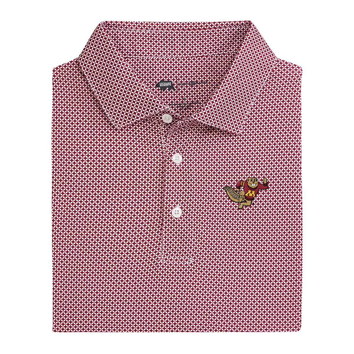 Minnesota Golden Gopher Scope Printed Performance Polo - Red