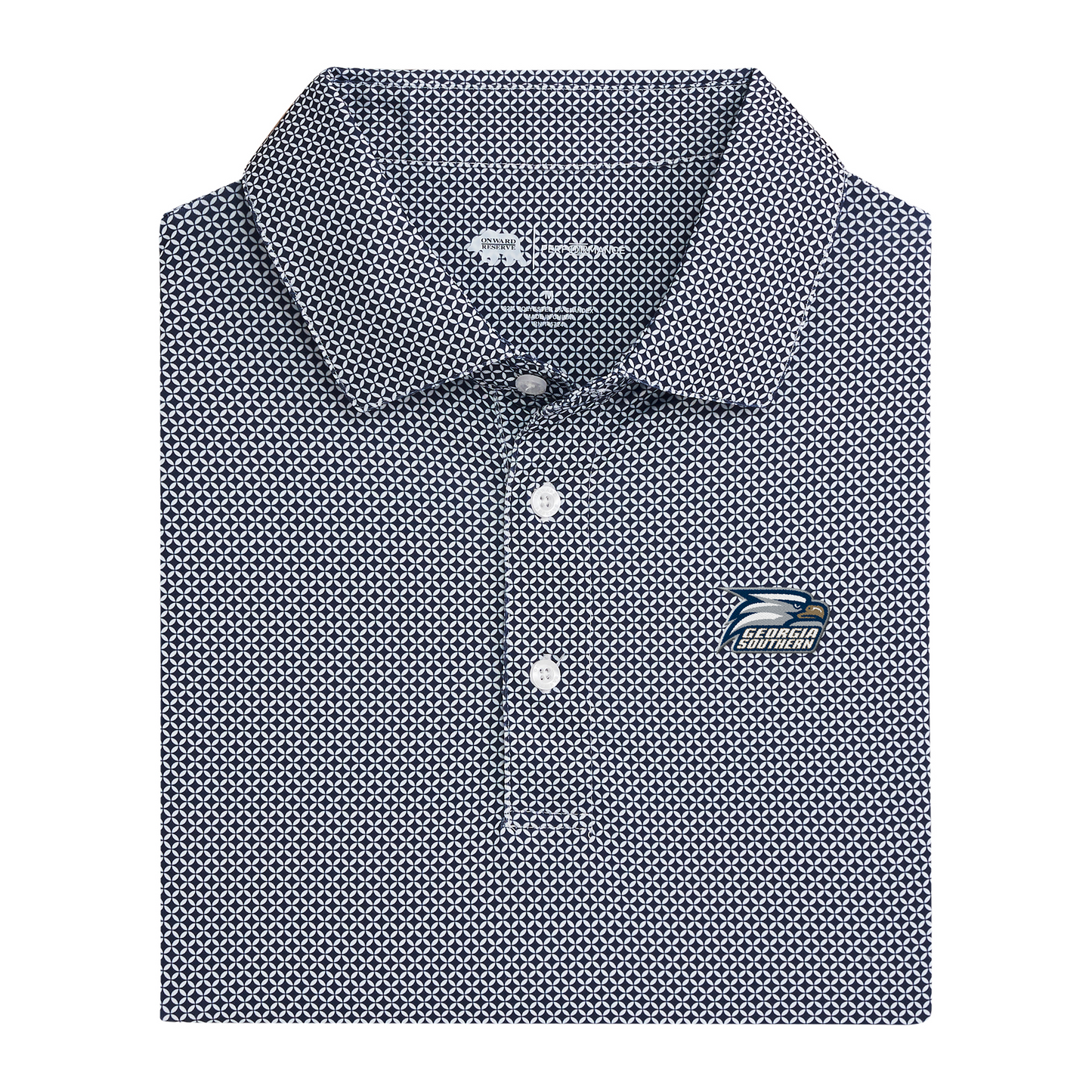 Georgia Southern Eagle Head Scope Printed Performance Polo - Naval Academy