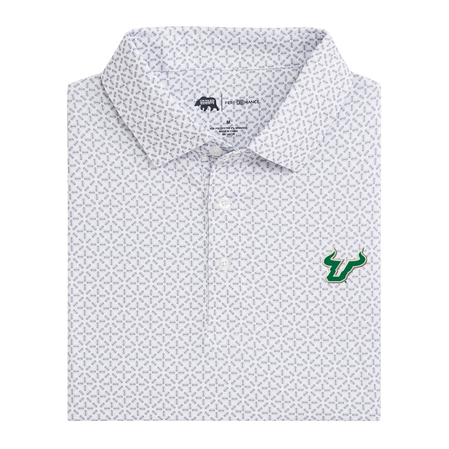 South Florida USF Gameday Printed Performance Polo