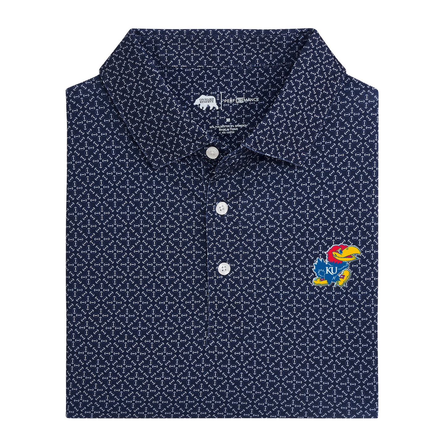 Kansas Jayhawk Gameday Printed Performance Polo