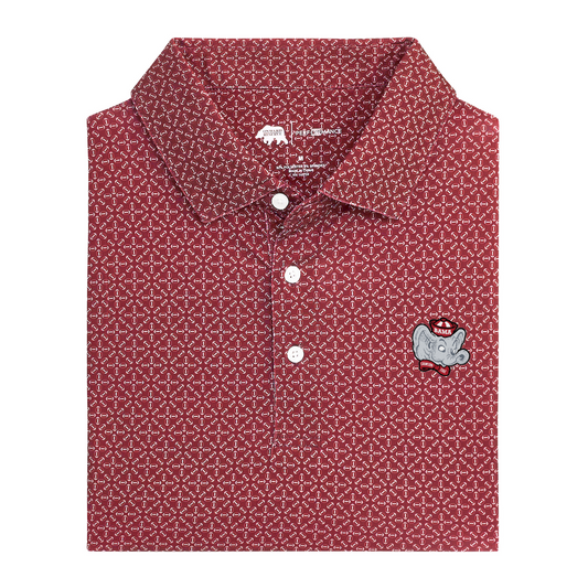 Alabama Big Al Gameday Printed Performance Polo