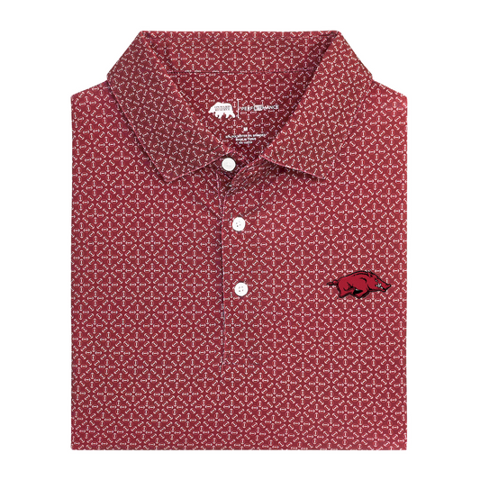 Arkansas Razorback Gameday Printed Performance Polo