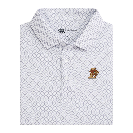 Lehigh Athletics Gameday Printed Performance Polo - White