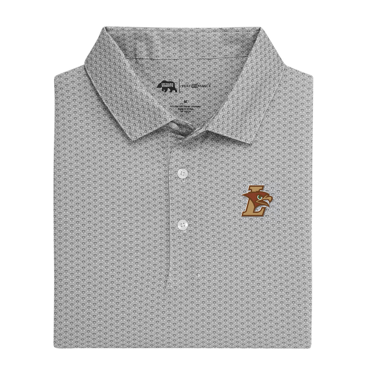 Lehigh Athletics Home Team Printed Performance Polo - Harbor Mist