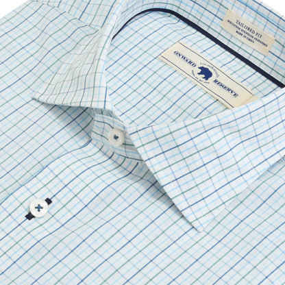 Bennett Tailored Fit Spread Collar - Duck Green