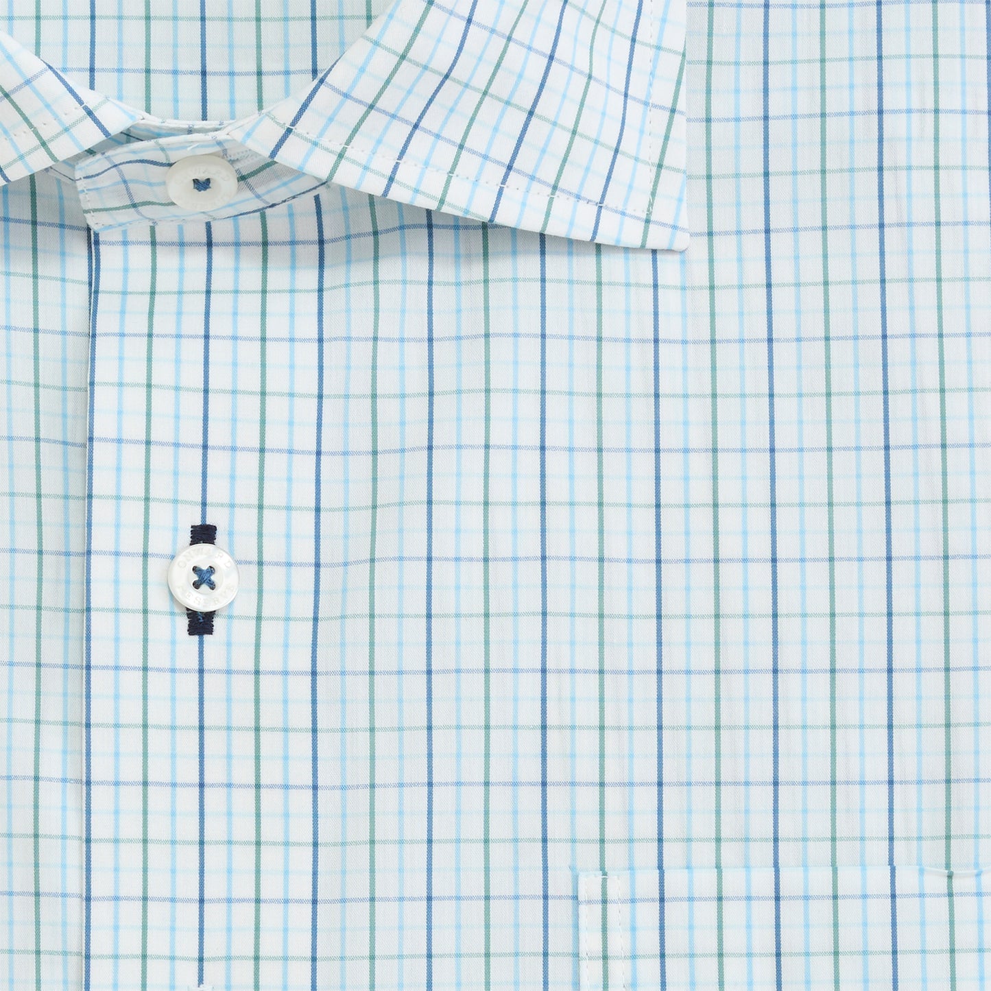 Bennett Tailored Fit Spread Collar - Duck Green
