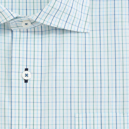 Bennett Tailored Fit Spread Collar - Duck Green