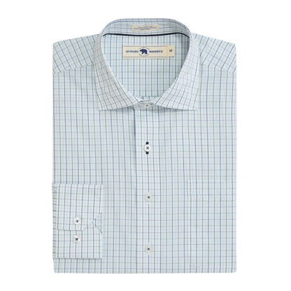 Bennett Tailored Fit Spread Collar - Duck Green