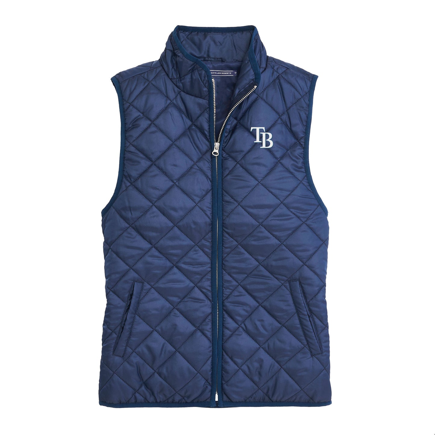 Tampa Bay Rays TB Women's Quilted Vest - Blue Indigo