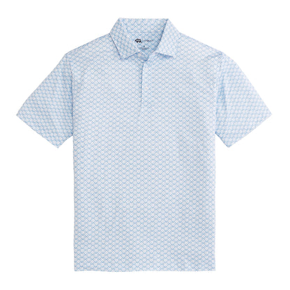 Oyster Roast Printed Performance Polo - Clearwater