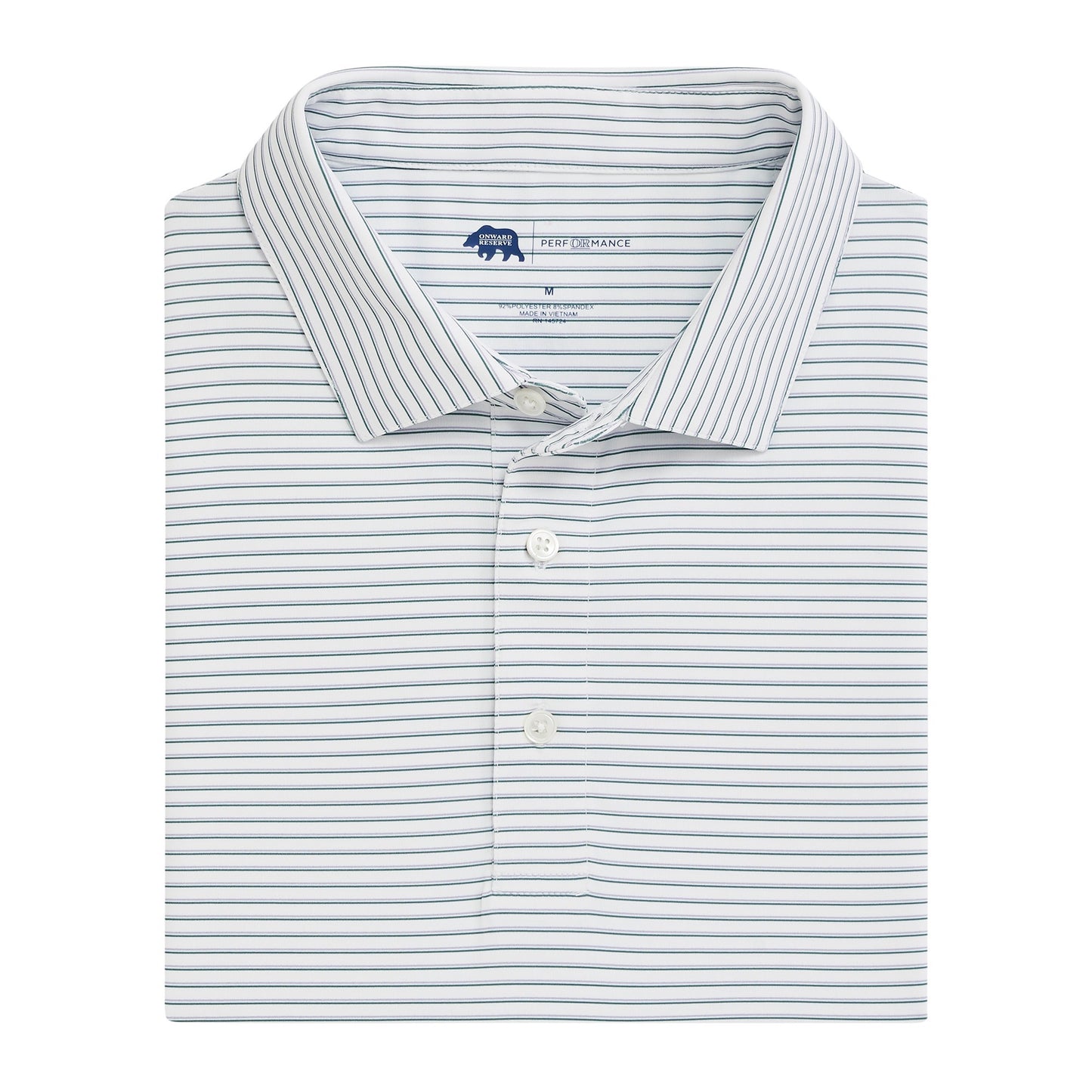 Scout Stripe Performance Polo - Cosmic Sky