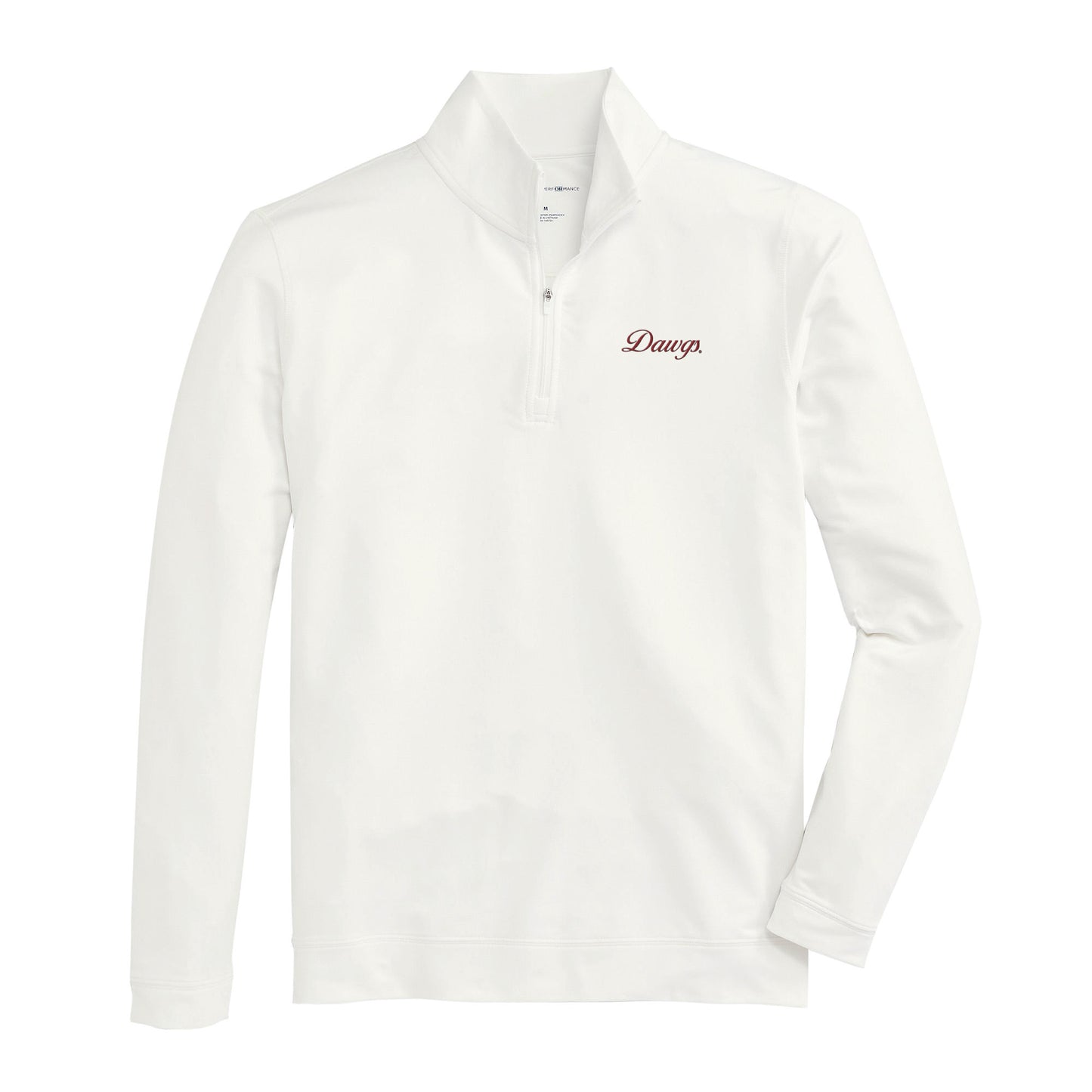 Dawgs Vintage Script Flow 1/4 Zip Pullover - White